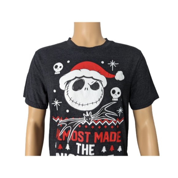 Disney The Nightmare Before Christmas Almost Made the Nice List Graphic T-Shirt - Picture 2 of 7